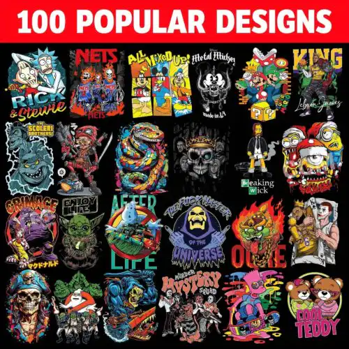 Popular T-shirt Bundle PNG