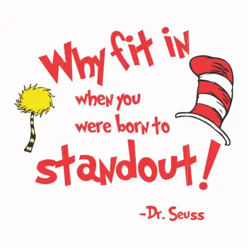 Why fit in when you were born to standout svg, png, dxf, eps file