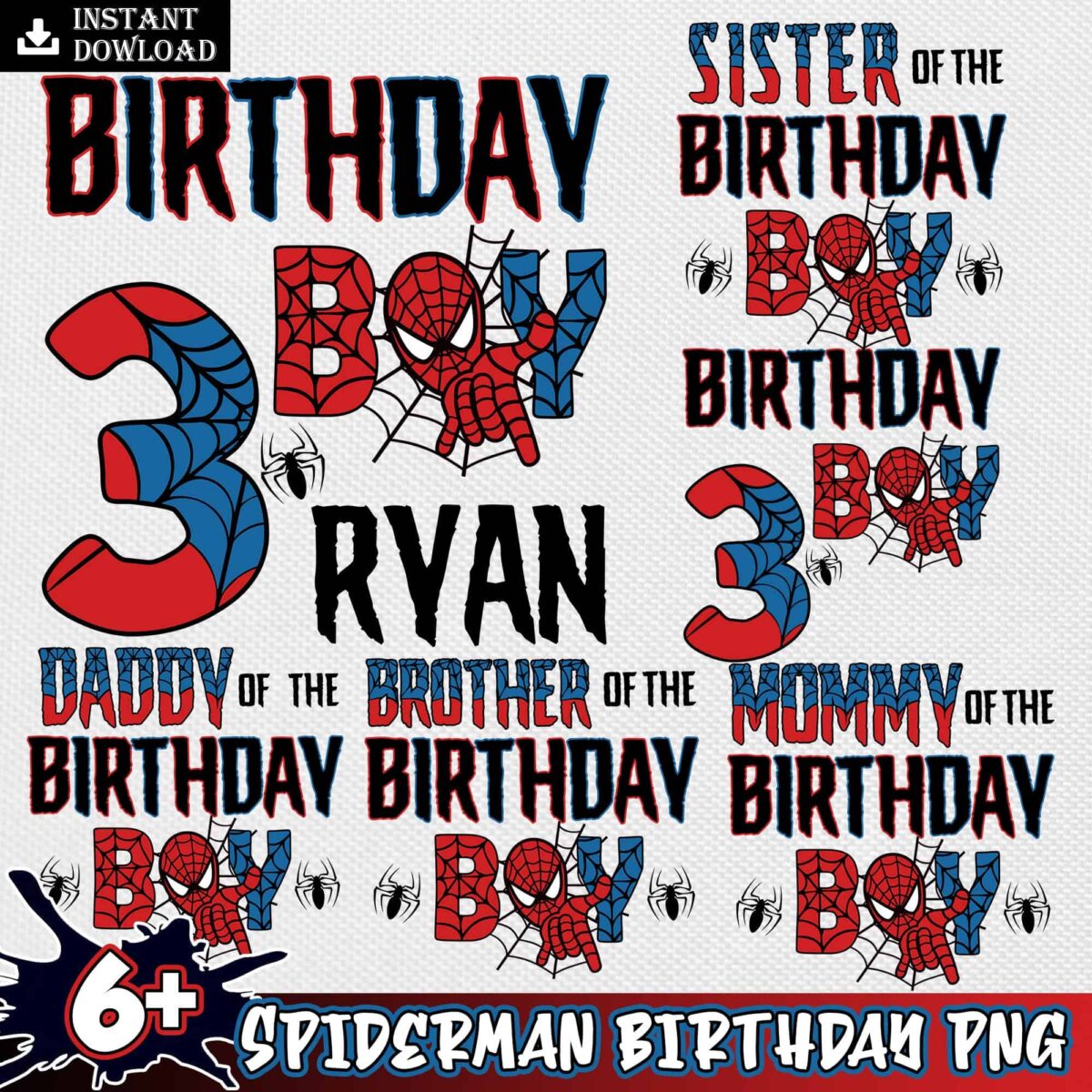 spidermanbirthdaypngbundlepng