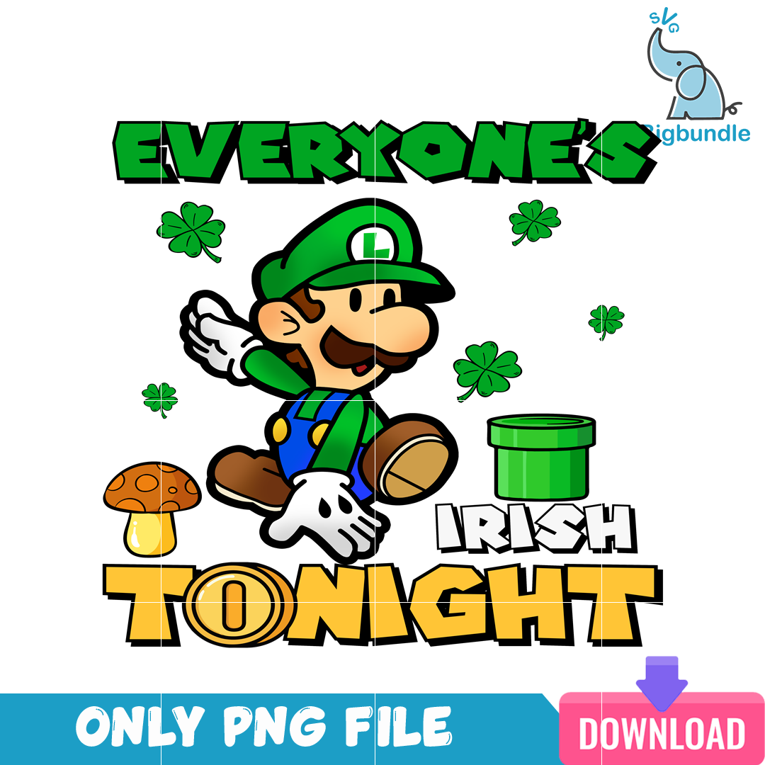 Mario Everyone's Irish Tonight PNG