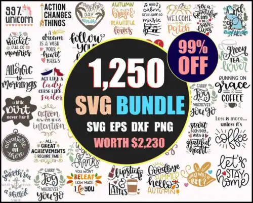 Svg Quote Mega Bundle - Digital download