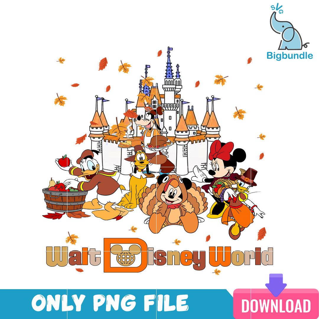 Thanksgiving Wait Disney World PNG, Thanksgiving Holiday PNG