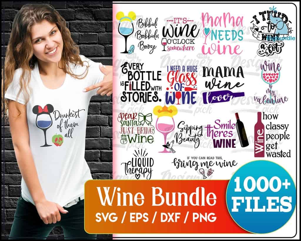 wine svg bundle digital download 285