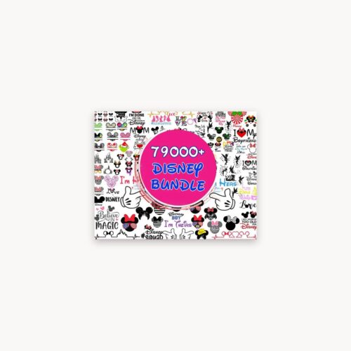 All 79000 designs in the fun disney svg bundle shown together