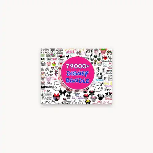 All 79000 designs in the fun disney svg bundle shown together