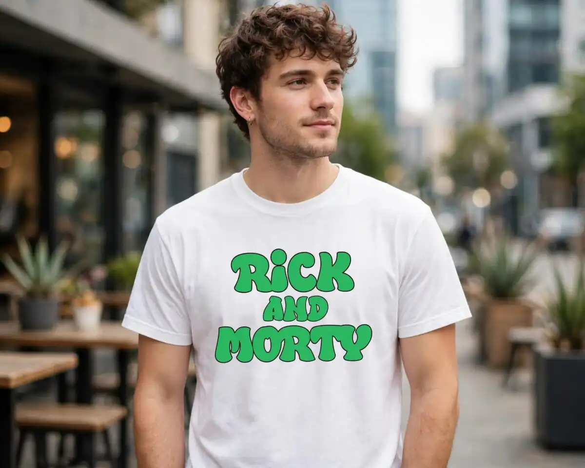 rick and morty funny cartoon for cricut - sticker sheet cut files rick and morty svg cricut design printed on a plain product mockup
