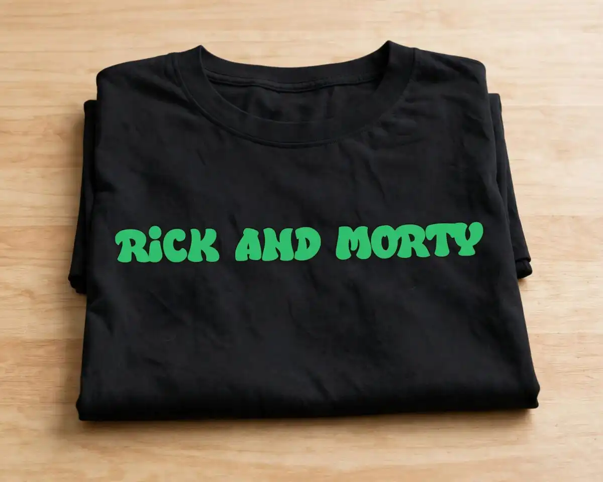 rick and morty funny cartoon for cricut - sticker sheet cut files rick and morty svg cricut design printed on a plain product mockup