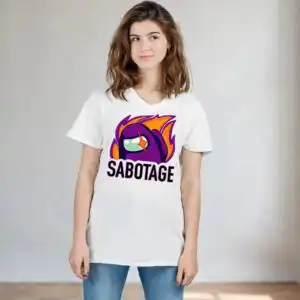 among us gaming with crewmates and impostor characters for party shirts gaming among us crewmates impostor svg design printed on a plain product mockup