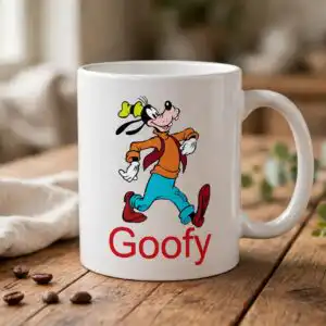 disney goofy character with 50+ poses for birthday shirts disney goofy svg design printed on a plain product mockup