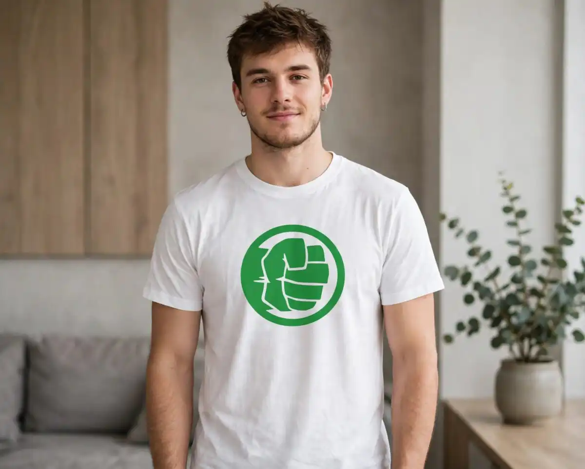 the incredible hulk png design printed on a plain product mockup