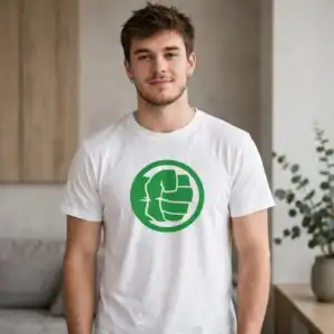 the incredible hulk png design printed on a plain product mockup