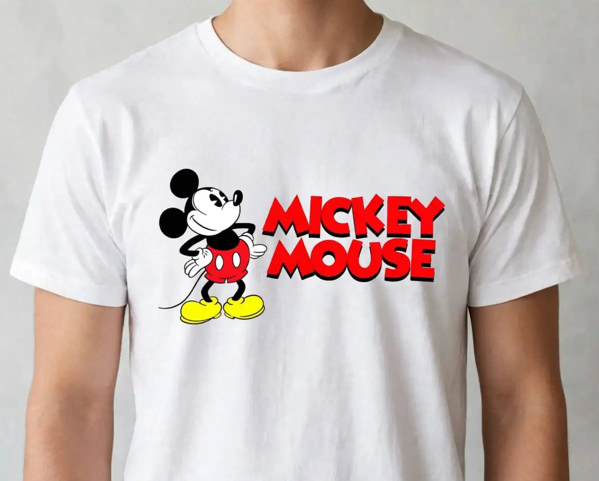 birthday cartoon mouse character various svg design printed on a plain product mockup