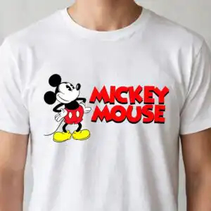 birthday cartoon mouse character various svg design printed on a plain product mockup