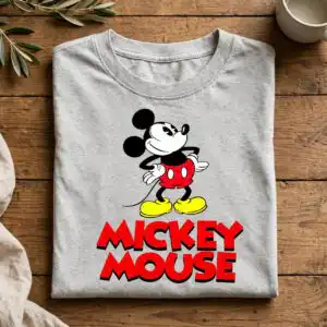 birthday cartoon mouse character various svg design printed on a plain product mockup