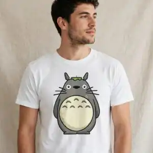 my neighbor totoro svg design printed on a plain product mockup