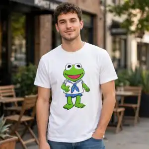 muppet babies svg design printed on a plain product mockup