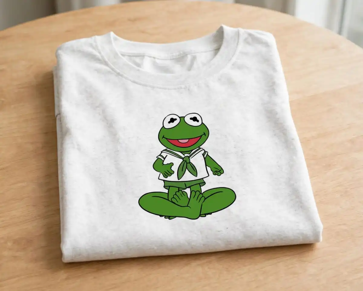 muppet babies svg design printed on a plain product mockup