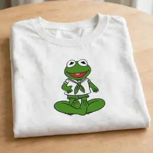 muppet babies svg design printed on a plain product mockup