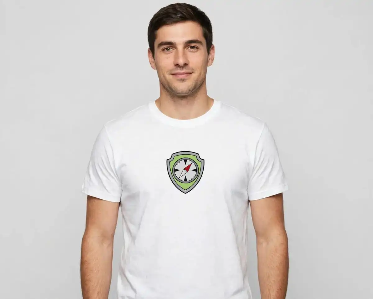 paw patrol marshall svg design printed on a plain product mockup