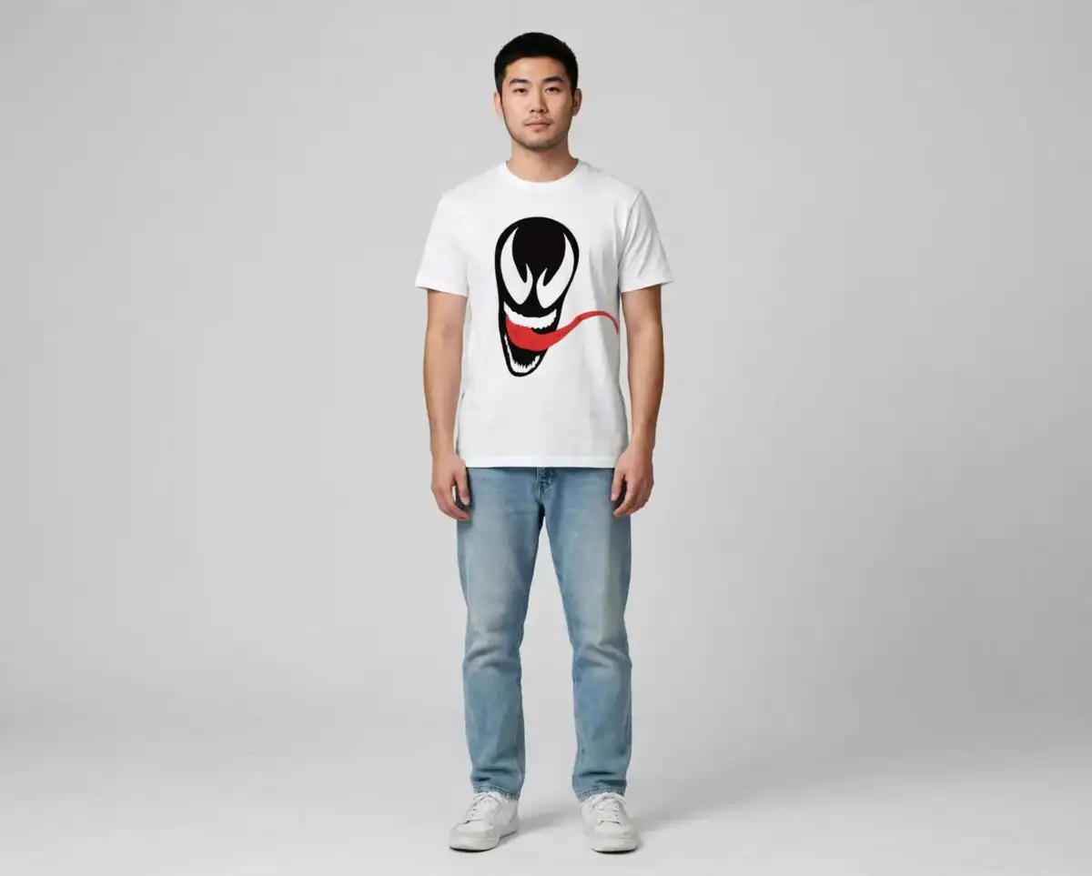 venom spider with fanged masks and logos for fans venom spider svg design printed on a plain product mockup