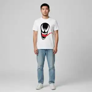 venom spider with fanged masks and logos for fans venom spider svg design printed on a plain product mockup