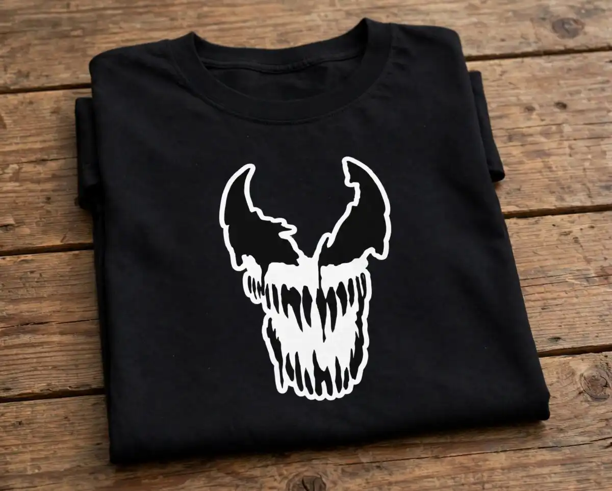 venom spider with fanged masks and logos for fans venom spider svg design printed on a plain product mockup