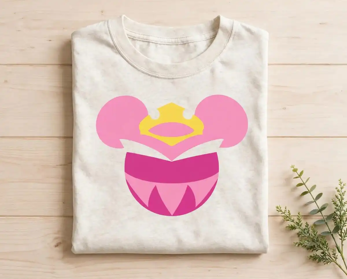 princess aurora once upon a dream birthday - party clipart set aurora princess png design printed on a plain product mockup