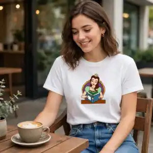 beauty and the beast svg design printed on a plain product mockup