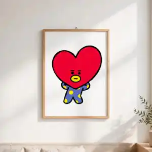 bt21 characters line friends birthday cut file for shirts, mugs and tumblers bt21 characters line friends cut file design printed on a plain product mockup