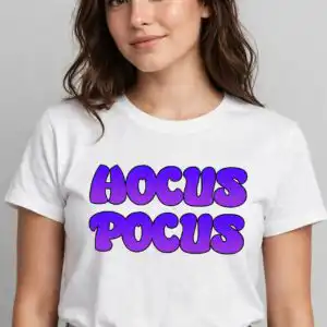 hocus pocus i need coffee to focus svg design printed on a plain product mockup