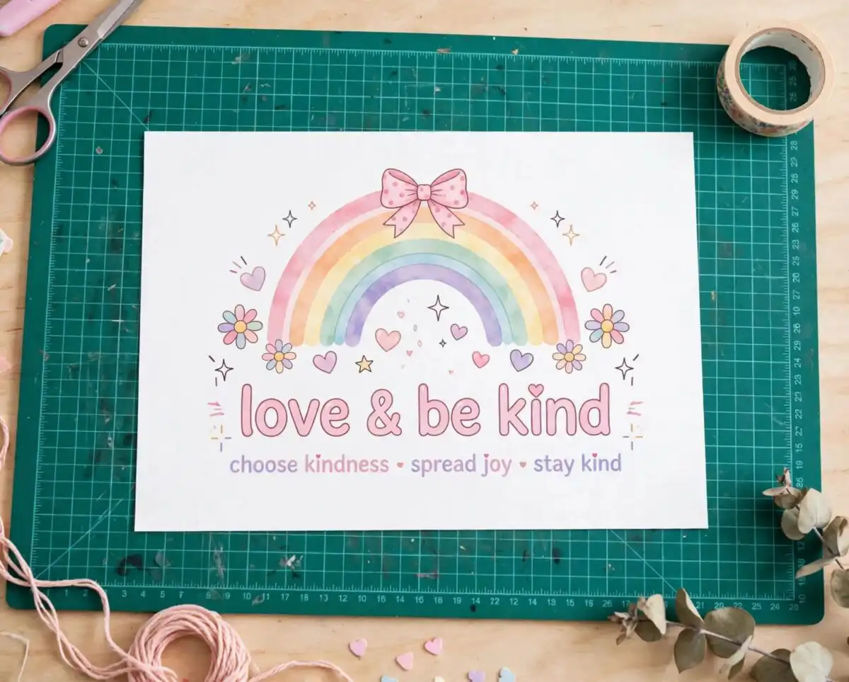 do everything in love svg design printed on a plain product mockup