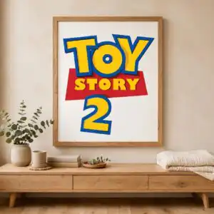 toy story logo svg birthday mega for shirts, mugs and party decor toy story logo svg design printed on a plain product mockup