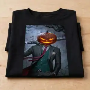 halloween horror svg design printed on a plain product mockup