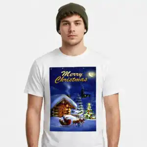 merry christmas svg files design printed on a plain product mockup
