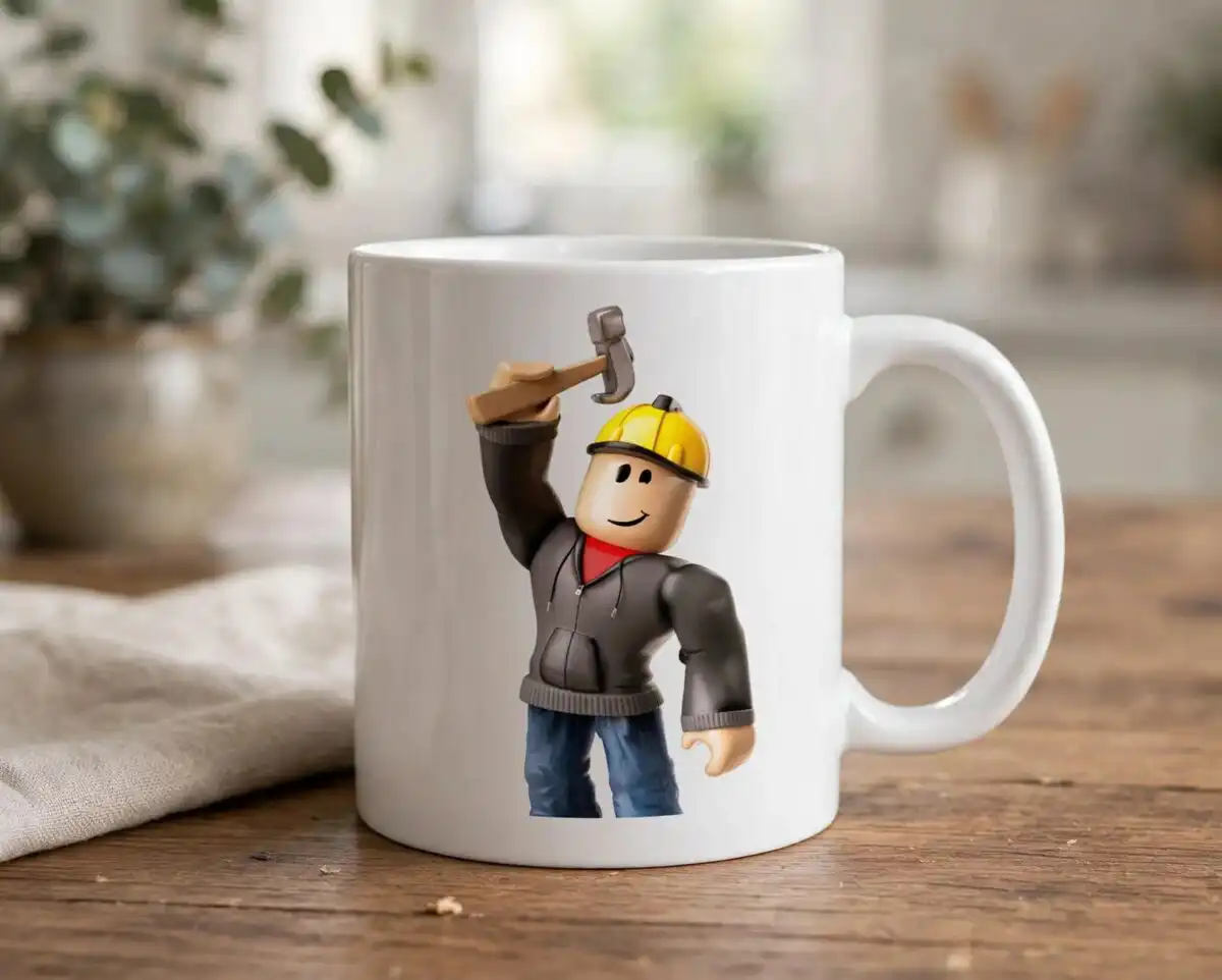 roblox roblox clip art svg design printed on a plain product mockup