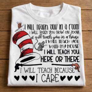 i will teach you in a room teacher design for appreciation week teacher you room will svg design printed on a plain product mockup