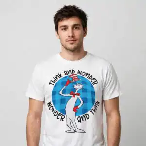 think wonder svg design printed on a plain product mockup