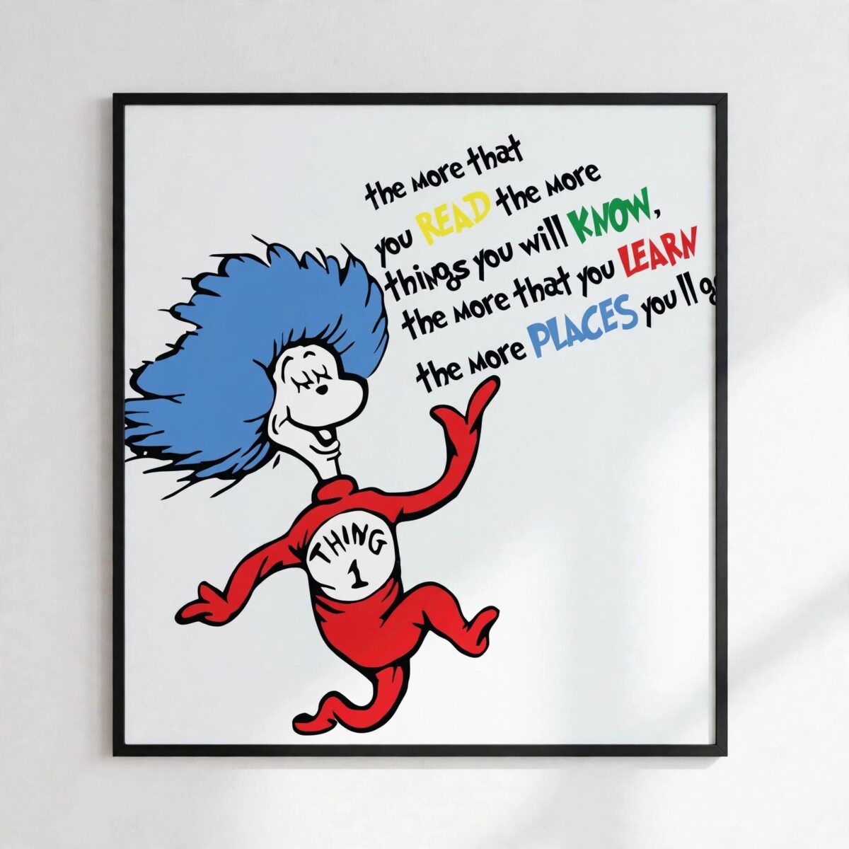 thing 1 cut file design printed on a plain product mockup