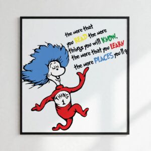 thing 1 cut file design printed on a plain product mockup