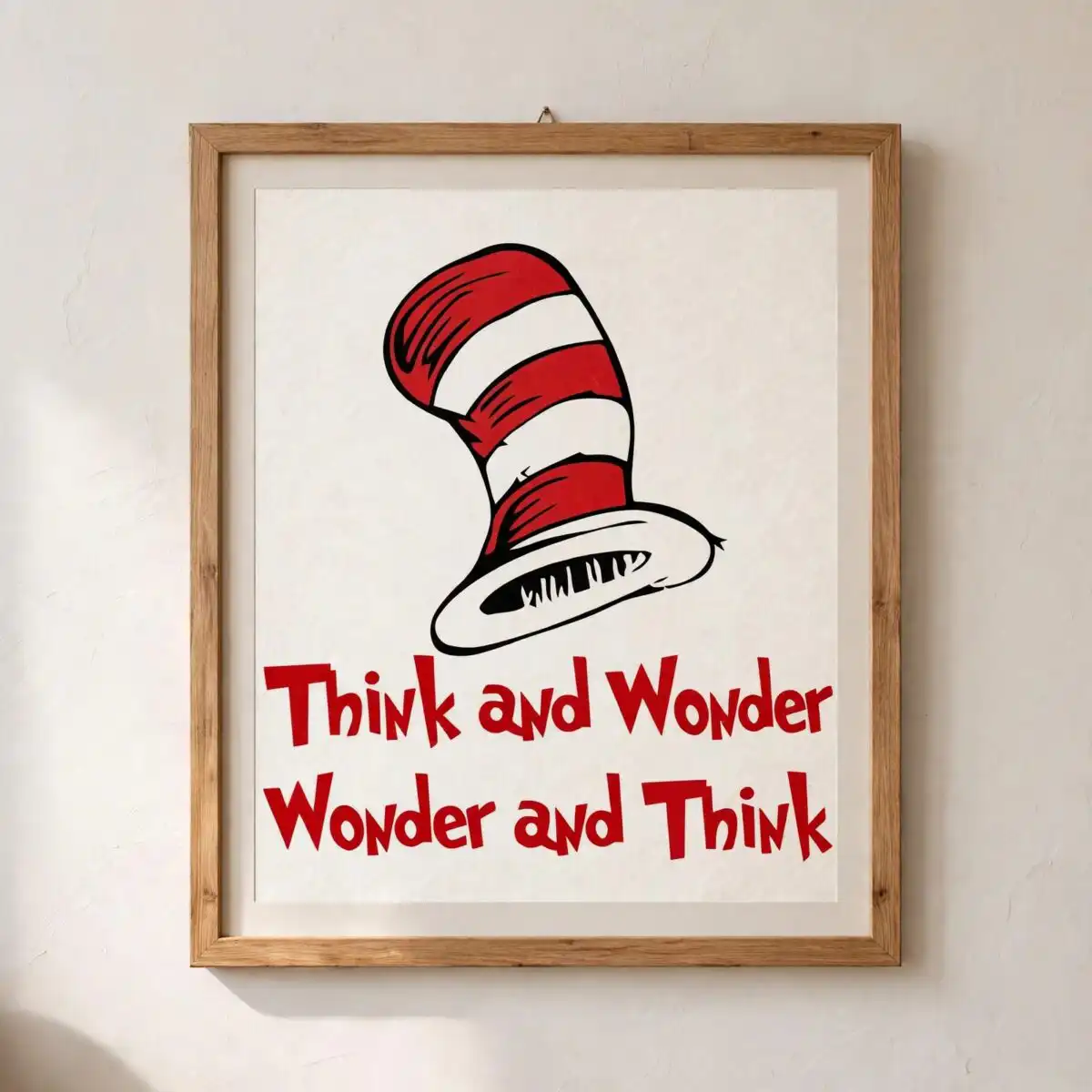 dr seuss style cat svg design printed on a plain product mockup
