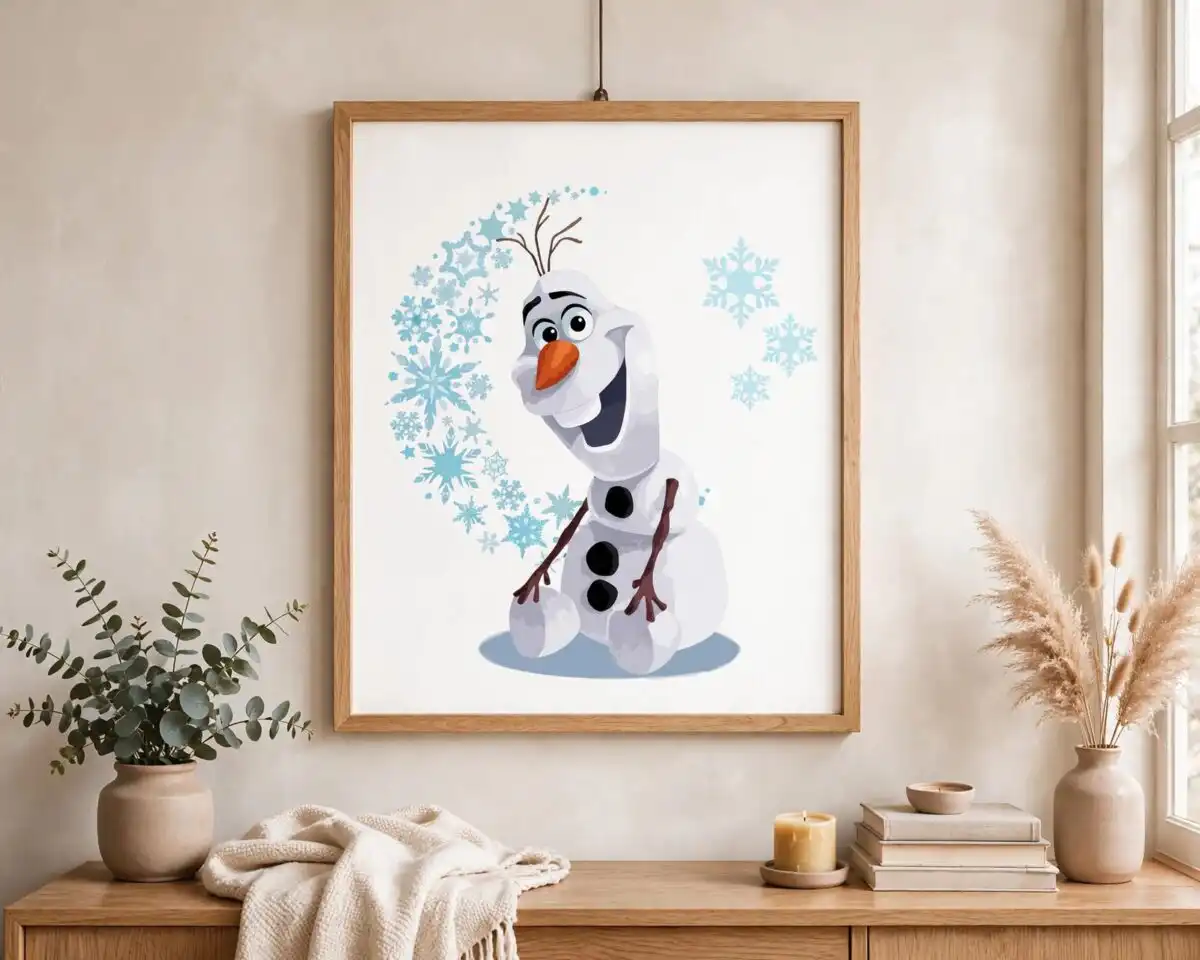 frozen characters svg cut file set for birthday parties, shirts and crafts frozen characters svg design printed on a plain product mockup