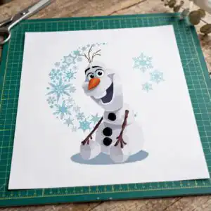 frozen characters svg cut file set for birthday parties, shirts and crafts frozen characters svg design printed on a plain product mockup