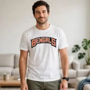cincinnati bengals tiger svg design printed on a plain product mockup