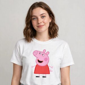 peppa pig birthday characters preview for shirts and party decor peppa pig png birthday design printed on a plain product mockup
