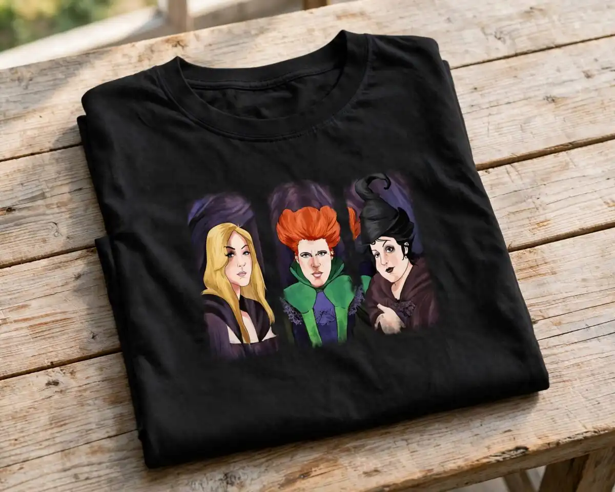 hocus pocus tumbler png design printed on a plain product mockup