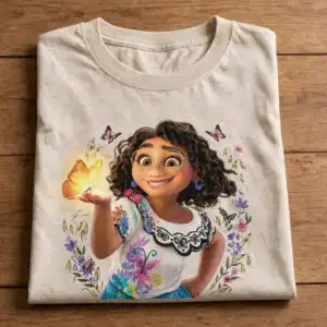 encanto images png hd design printed on a plain product mockup