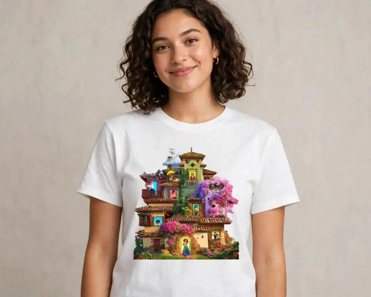 birthday disney encanto inspired collection png design printed on a plain product mockup