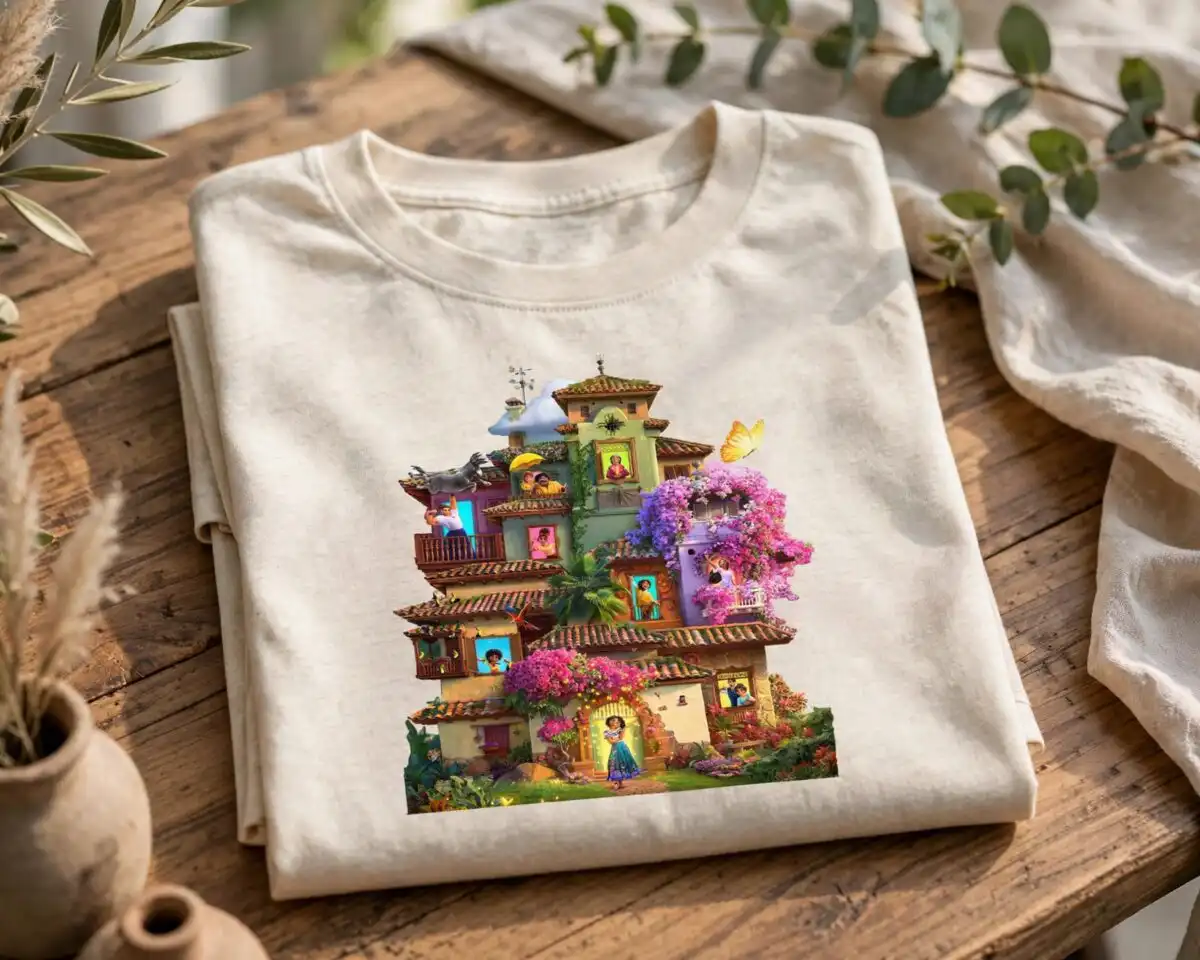 birthday disney encanto inspired collection png design printed on a plain product mockup