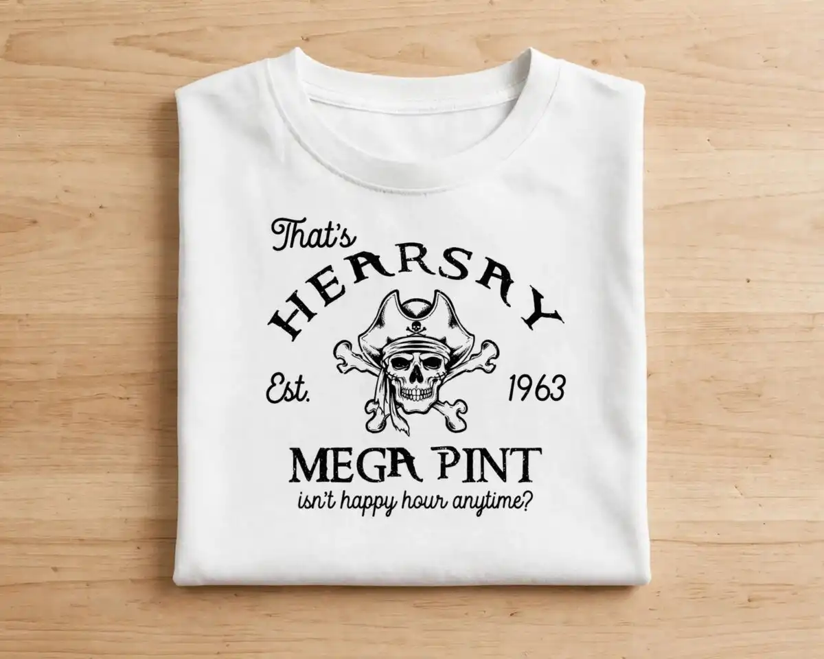 johnny depp trial meme sublimation - that's hearsay and mega pint johnny depp sublimation design printed on a plain product mockup