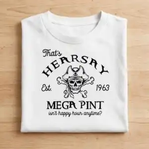 johnny depp trial meme sublimation - that's hearsay and mega pint johnny depp sublimation design printed on a plain product mockup